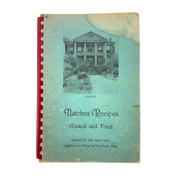 Natchez Recipes Tested and Tried Anne Young White Signed 500 Antebellum Recipes - Picture 1 of 16